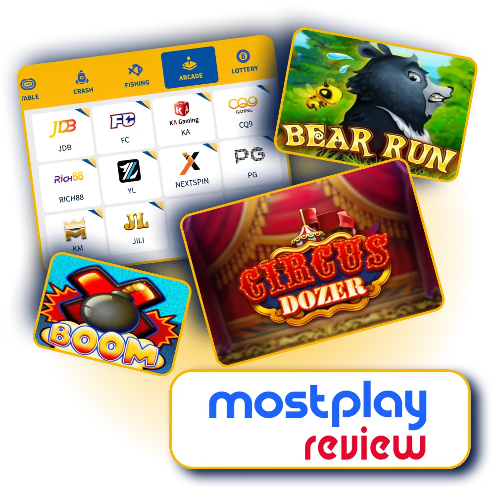 MostPlay offers arcade games in Bangladesh: play 100+ titles from leading developers.